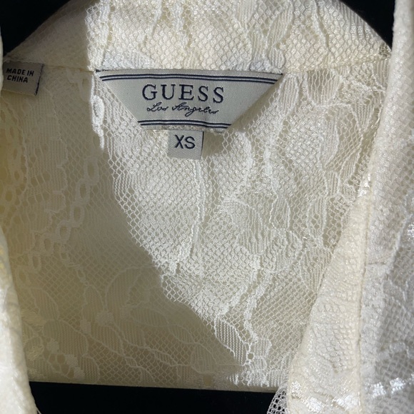 Guess Lace Woven Shirt 
Style # W23H50K1NT0 - Picture 5 of 6